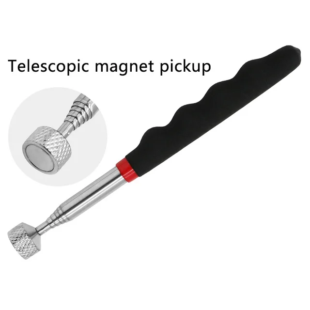 Telescopisch verstelbaar magnetisch pick-up gereedschap Magnetische telescopische magneetgreep Lange pen Telescopische magneetstok met LED-licht