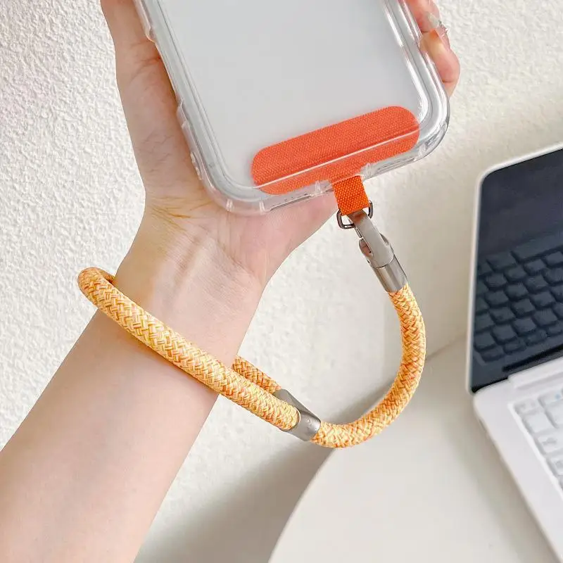 Handyanhänger aus schwerem Metall, kurzes Schlüsselband, Anti-Verlust-Schlüsselanhänger, solides Fingerband, hochwertiges Schlüsselband, Handyseil – Detail 10