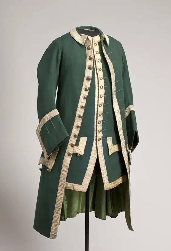 

Men's 18th Century Colonial Uniform Outfits Medieval Tudor Elizabeth Prince Military Suits Victorian Rococo Suit Costume