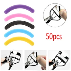 50pcs/set Women's Fashion Refill Eyelash Curler Replacement Pad Silicone Gel Clip Pads Eye Makeup Tools