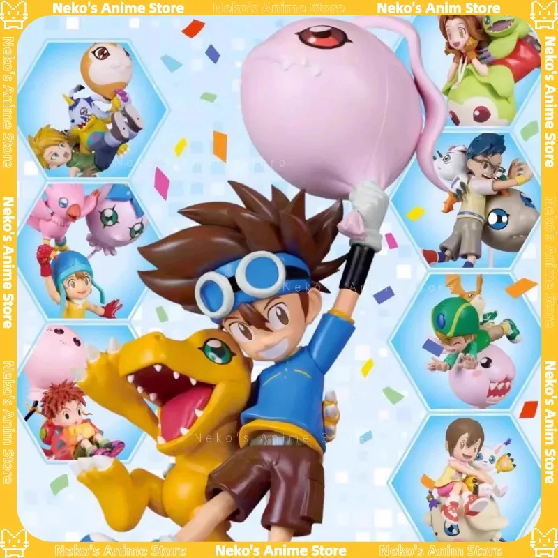 

In Stock Genuine Bandai Digimon Agumon Taichi Palmon Patamon Balloon Adventure Blind Box 25th Anniversary Baby Form Figure Toy