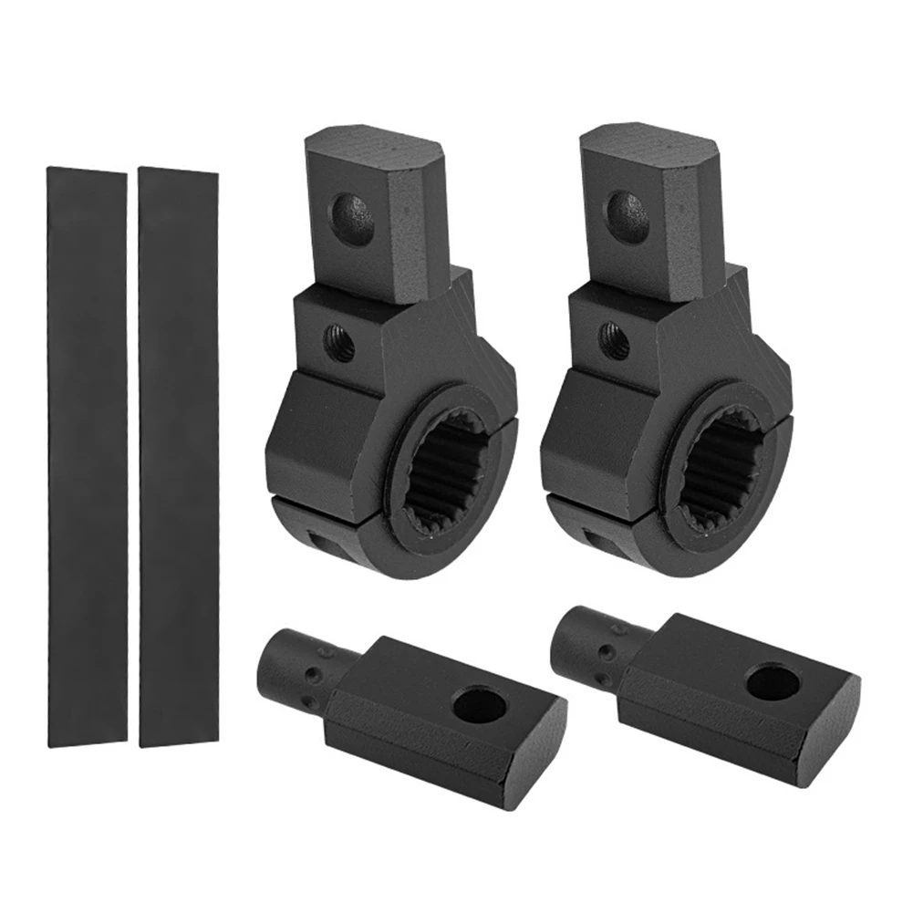 A23Z 2Pc Light Bar Mount Kit 28-50mm Universal Work Light Tube Clamp Mounting Bracket Rotatable 360° for Motorcycle Crash Bar