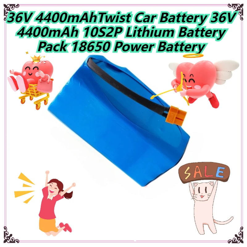 

36V 4400mAhTwist Car Battery 36V 4400mAh 10S2P Lithium Battery Pack 18650 Power Battery