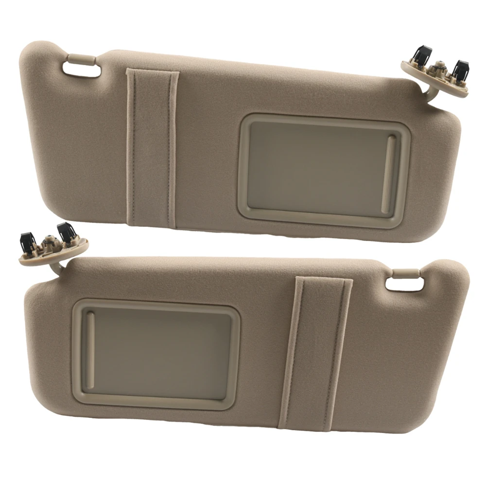 for Toyota Camry 2007-2011 Interior Sun Visor without Light Built-in Mirror 74310-06750-E0 74320-06780-B0 Driver Passenge Side