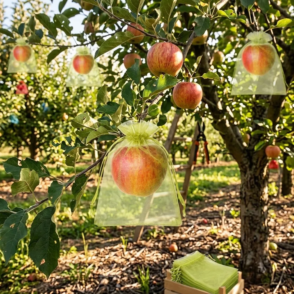 20pcs Reusable Garden Plant Protector Mesh Cover Bags Perfect Shield for Grapes Tomatoes Bananas Peaches Apples and Flowers