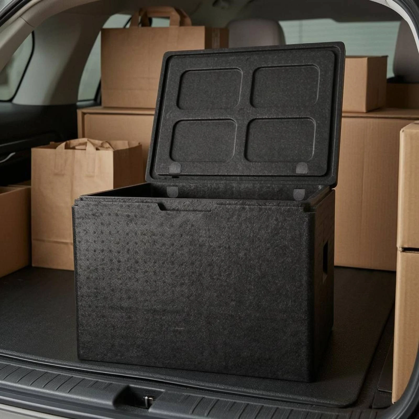 Foam Insulated Storage Box Washable Thermal Storage Box Reusable Insulated Shipping Container Multi-Impact Cushioning