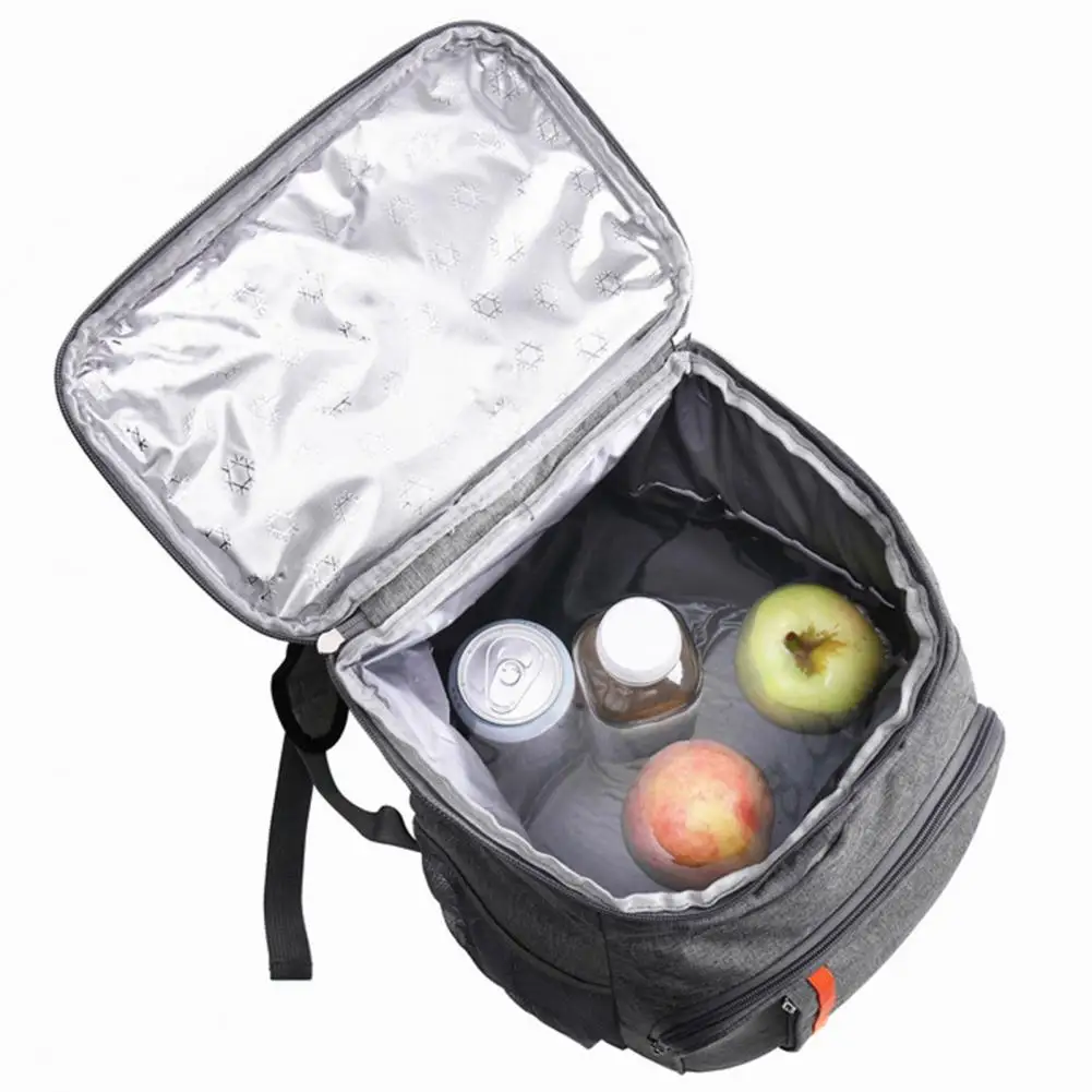 Thermal Backpack Multiple Pockets Large Capacity Leakproof Waterproof Oxford Cloth Outdoor Camping Picnic Cooler Insulation Bag