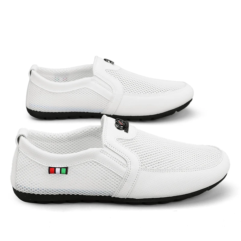 YRZL Men Walking Shoes Lightweight Breathable Mesh Sports Shoes for Men Comfortable Summer Casual Flats Shoes