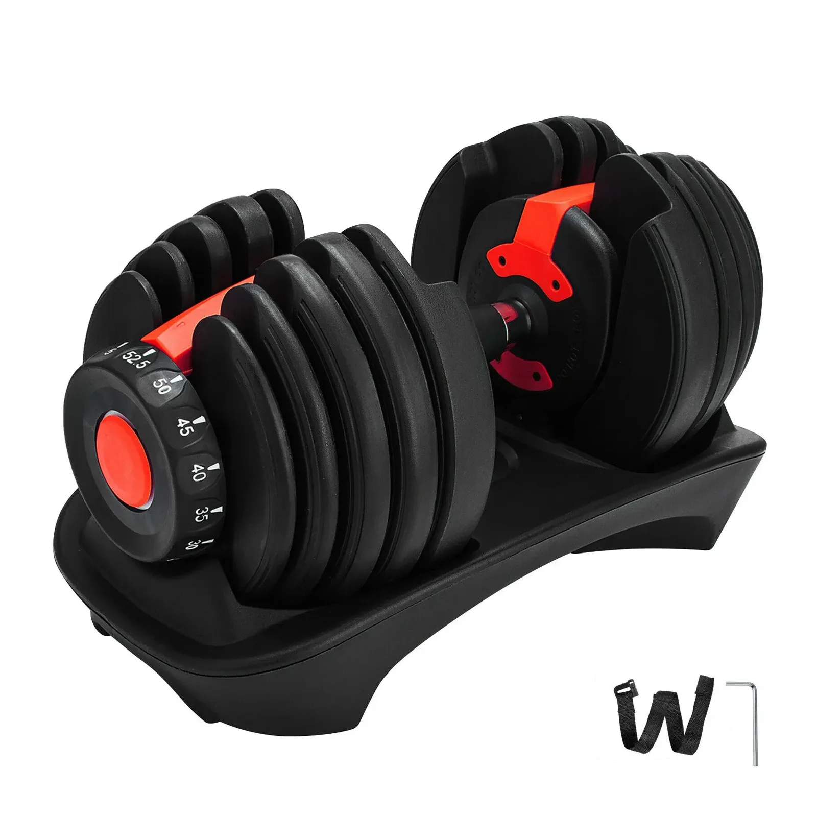 VEVOR 24Kg Dumbbells Adjustable 2.5-24KG Fitness Workouts Dumbbells Set Sports Fitness Equipment for Exercise Health