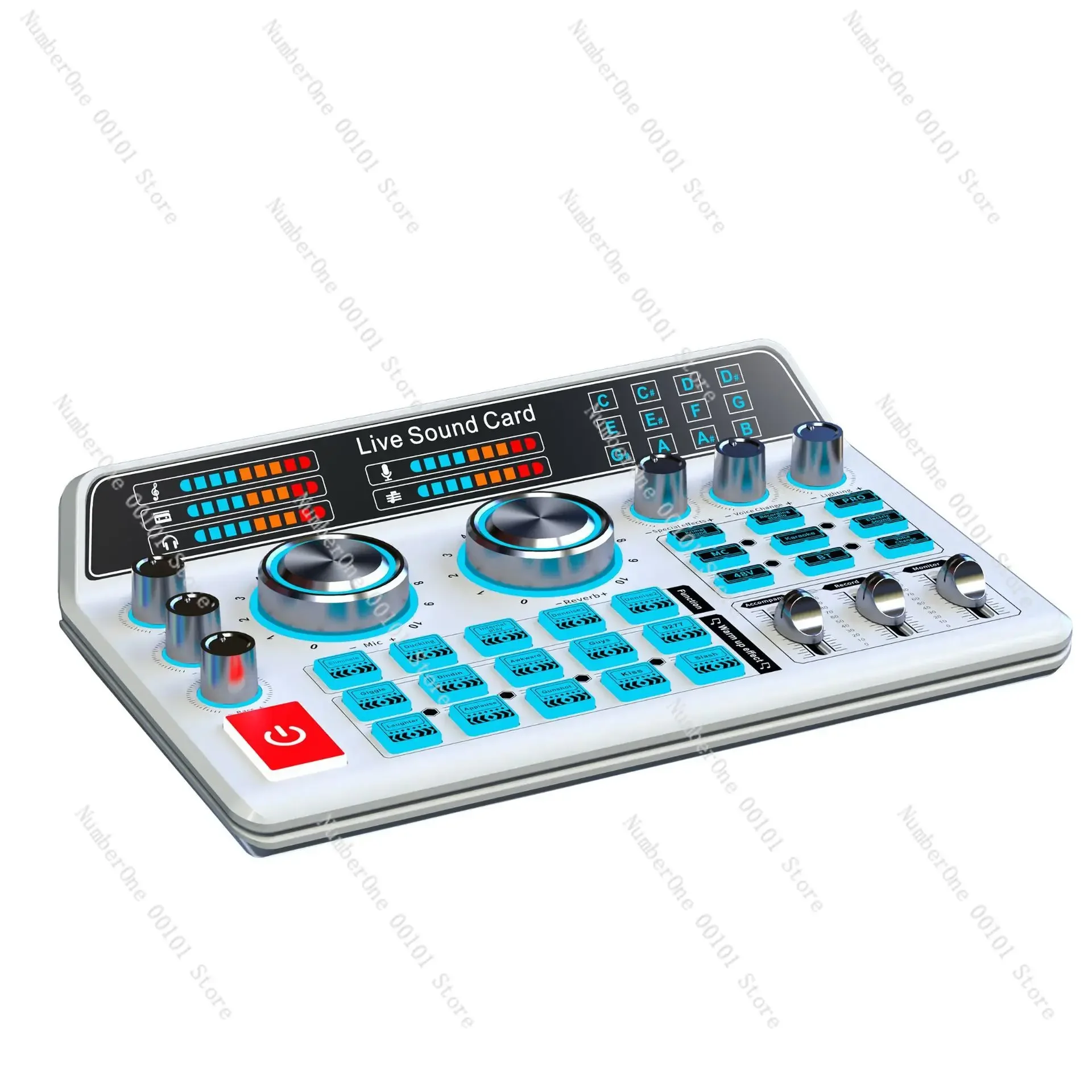H9 cross-border version sound card live broadcast 48V sound card live broadcast singing dedicated