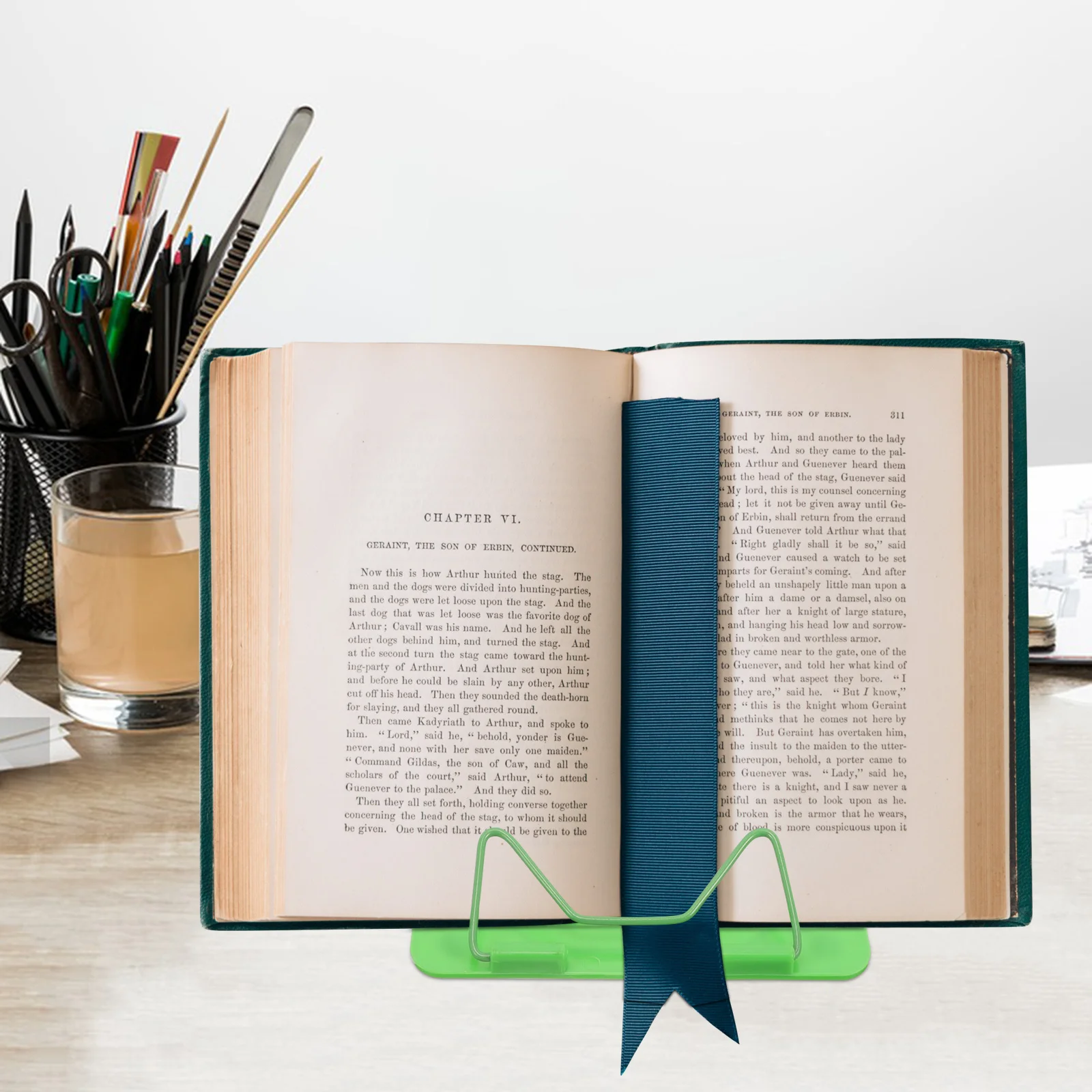 2Pcs Reading Shelf Multi-Angle Adjustable Book Stand Portable Lightweight Book Support for Home Office Dorm Study Reading