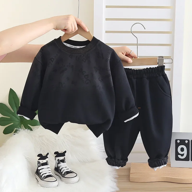 

New Spring Autumn Baby Clothes Set Children Boys Letter Long Sleeved T-Shirt Pants 2Pcs/Sets Infant Clothing Kids Tracksuits
