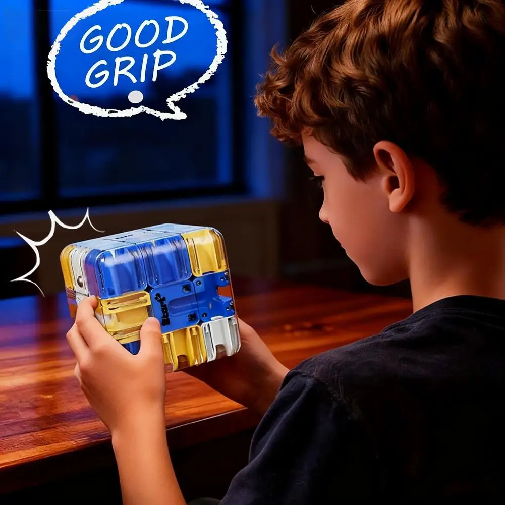 Recién llegado, cubo laberinto de bolas y cubo PK de batalla 3x3, juguete educativo para niños, entrenamiento de pensamiento lógico, herramienta para aliviar el estrés Ideal