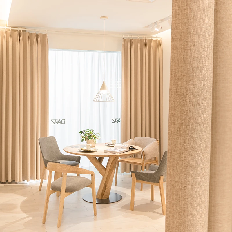 

Ins Style Bedroom Thick Blackout Curtain Floor-to-ceiling Window Sunscreen Drapes Large Area Living Room Drape Balcony Curtains