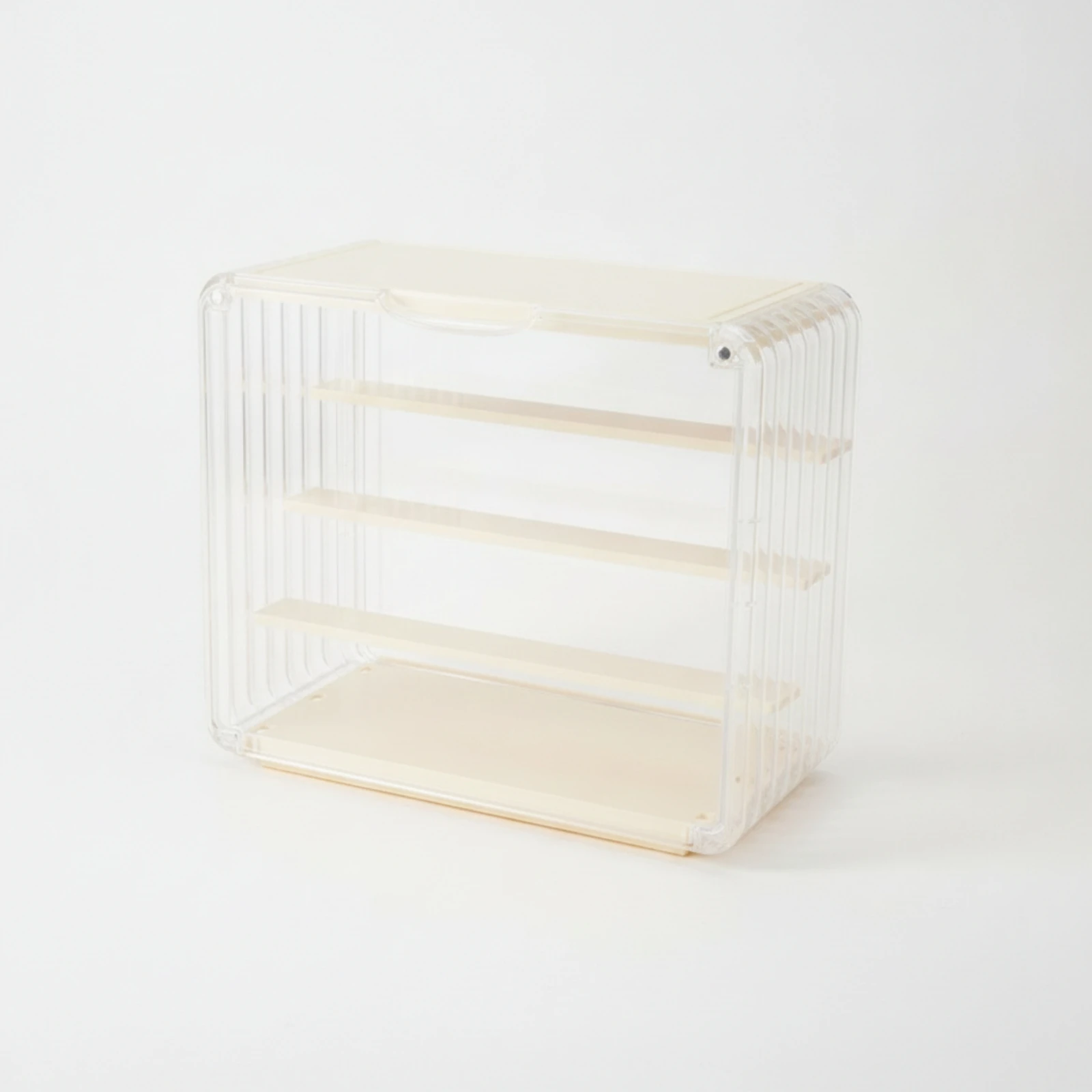 Acrylic Display Box with Stepped Shelving Sleek Showcase for Collectors, Hobby Areas, Desk view 4