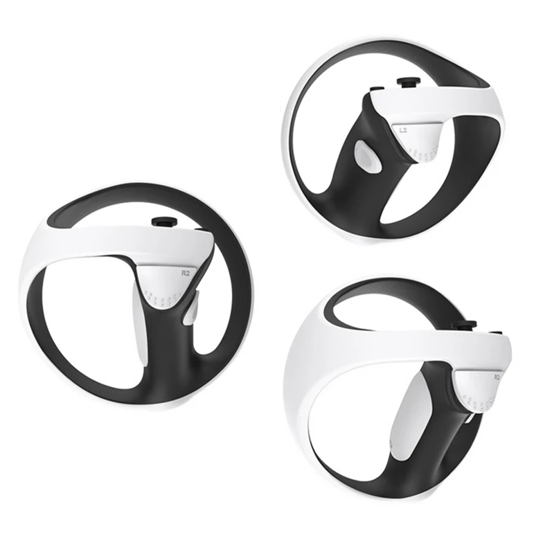 แผ่นรองปุ่มป้องกันซิลิโคนตัวควบคุม RISE-VR ฝาครอบกันลื่นสำหรับ PS VR2 VR ฝาครอบป้องกันมือจับ2อัน