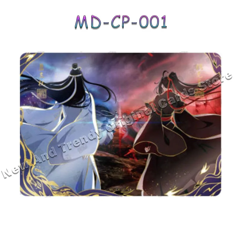 Original Anime MoDaoZuShi Cards KAYOU FM MC CP Card Signature Card Wei Wuxian Blue Forgetting Machine Collection Card Toy Gifts