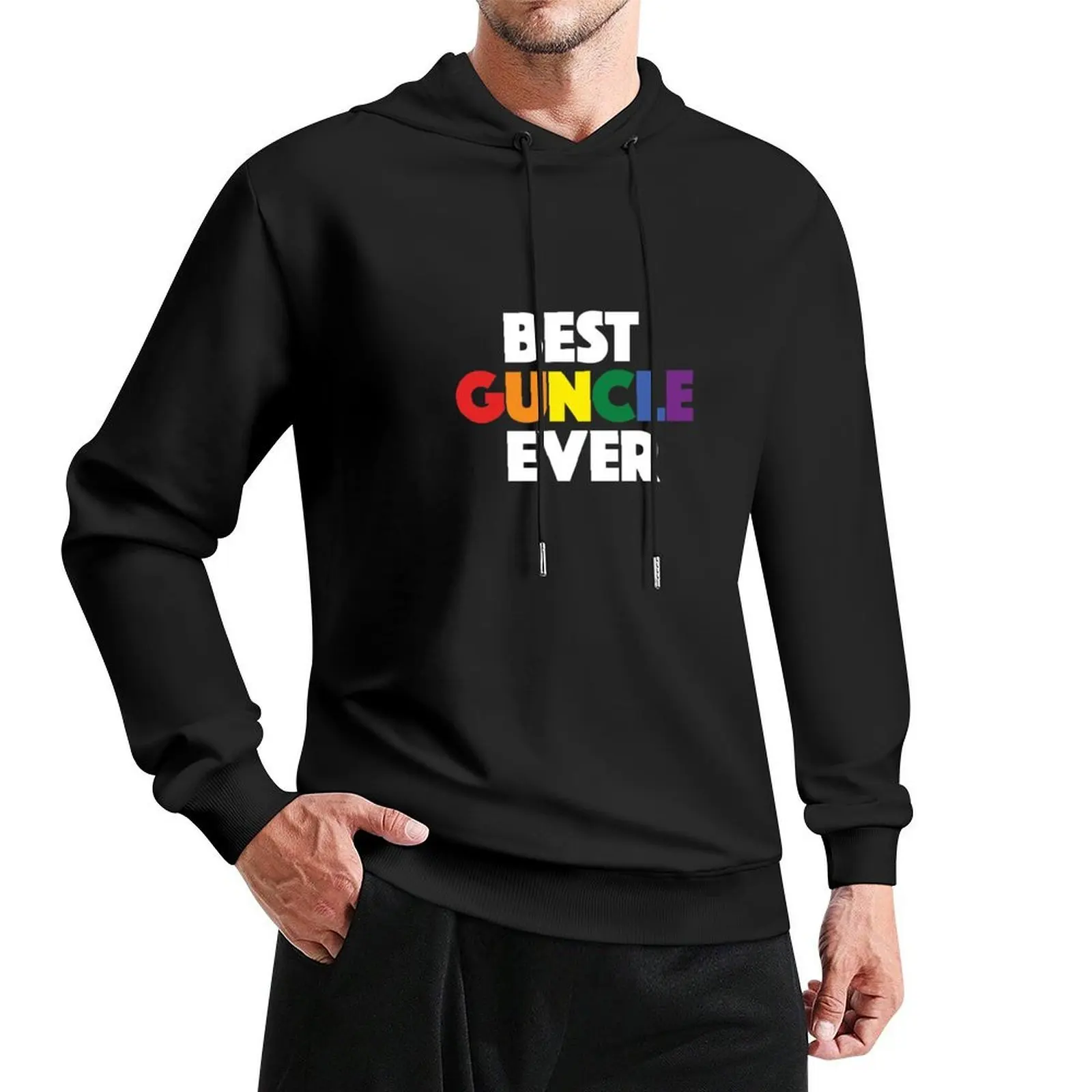 Best Uncle Ever - Funny Gift for Gay Uncle - Guncle Hoodie mens clothes autumn men's sweat-shirt man hoodie