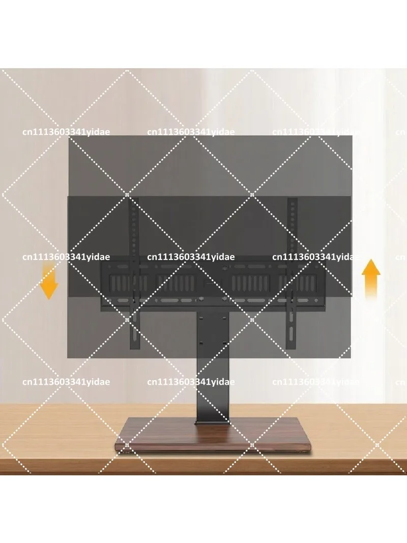 TV Base Desktop Height Increasing Bracket No Drilling Desktop Liftin  Solid Wooden Bottom Plate Universal 32 55 65 75 Inches