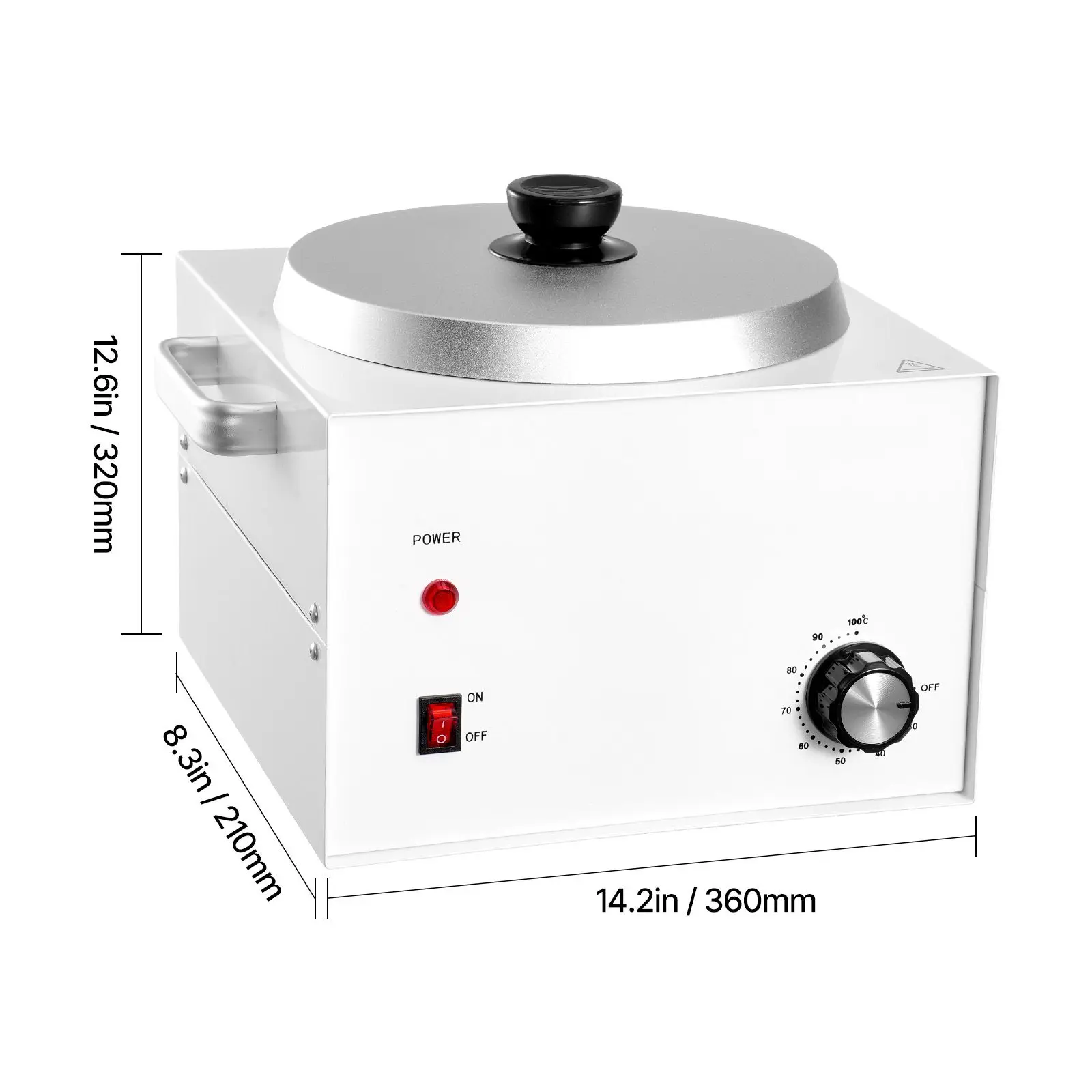 Single Pot Wax Warmer, 3000ML 300W Professional Wax Warmer for Hair Removal, 32 - 212 F Adjustable Electric Waxing Heater with 1