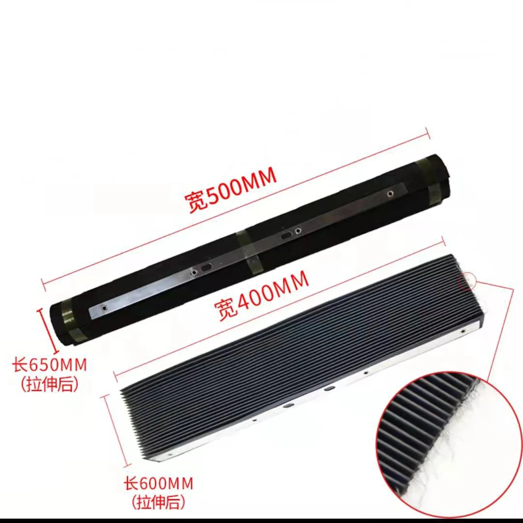 Fresadora Cnc para Bridgeport Mill tipo Acordeão Way Rubber Cover Grupo Frente e Verso 500 mm x 650 mm 400 mm x 600 mm Pcs