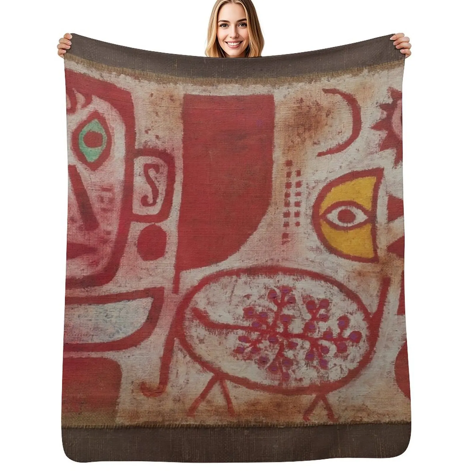 Rausch, Paul Klee Throw Blanket Flannel Thermal for babies Bed Sofas Decorative Sofa Blankets