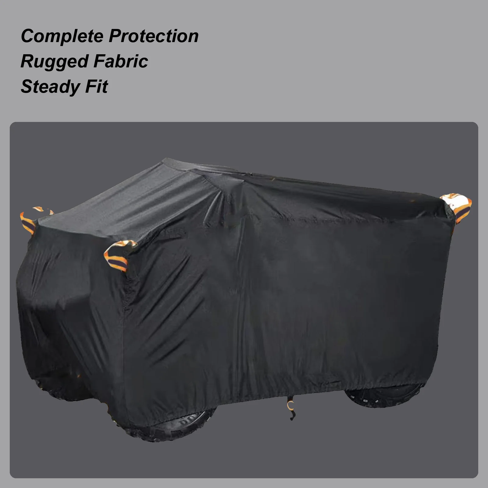 Quad Cover All Weather Tarp Waterproof ATV Cover For Rainy Weather Summer Sun Exposure Winter Road Trips Dusty Environments