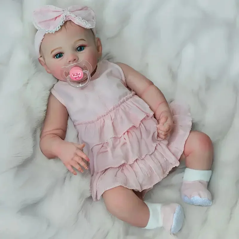 

Risbecko 18-дюймовая реалистичная кукла реборн - 45 см, ручная работа Reborn Preemie Baby, игрушечная фигурка для новорожденных, подарок, куклы для девочек