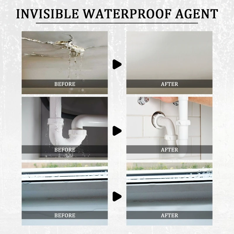 Helder waterdicht middel Onzichtbaar waterdicht lekbestendig middel voor daken