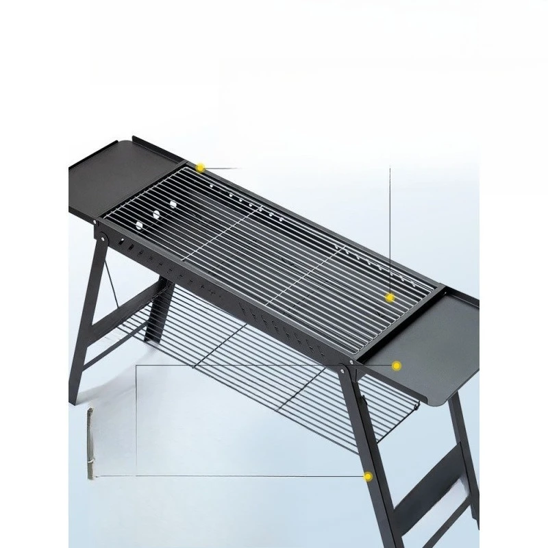 

Barbecue Grill Outdoor Barbecue Grill Household Stove Folding Portable Barbecue New Large Camping