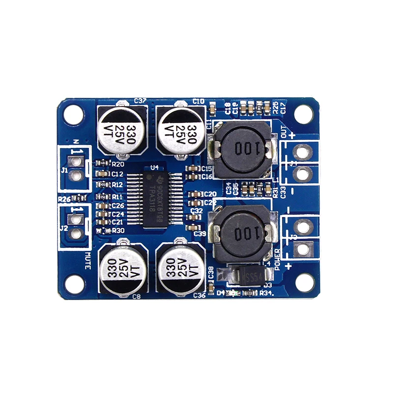 Моно цифровой аудио усилитель мощности TZT TPA3118, 12-24 В постоянного тока, 60 Вт, плата 1X60W, Amp модуль PBTL, модуль цифрового аудиоусилителя