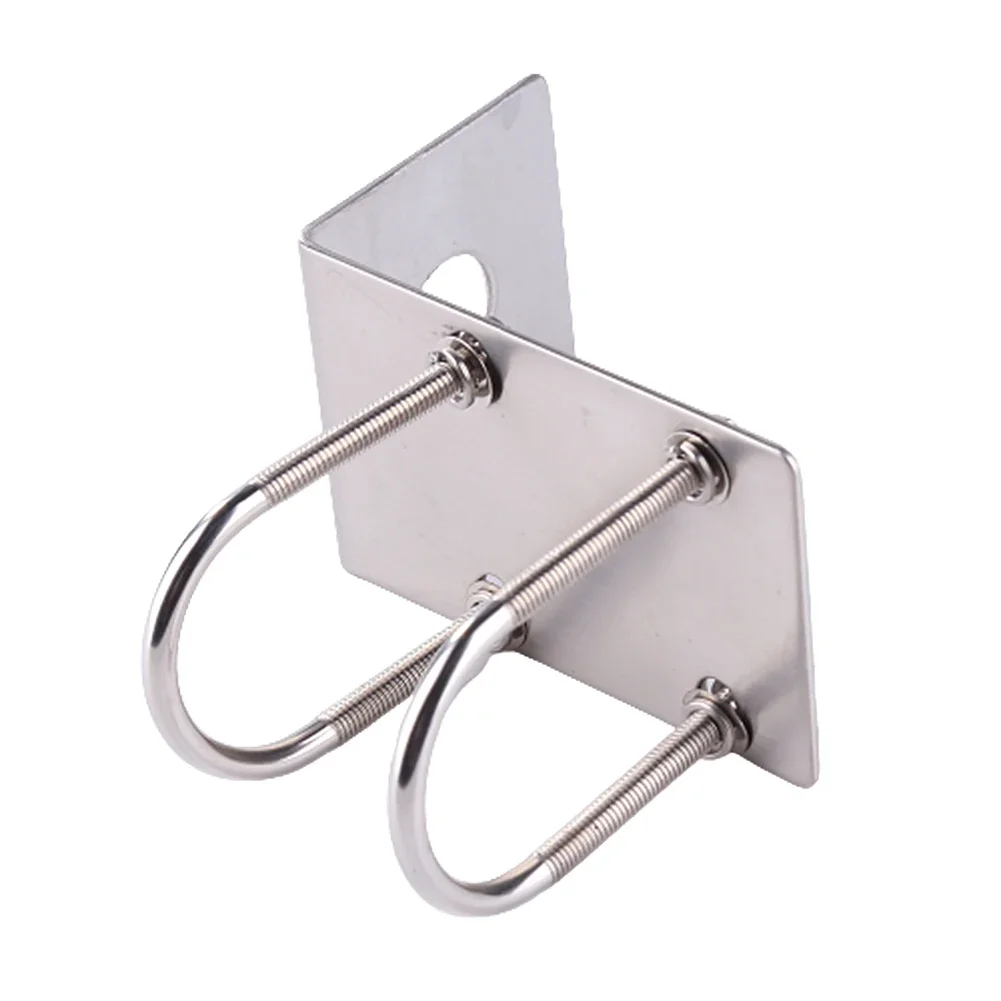 Antenna TV TV staffa Antenna autoradio per ricetrasmettitore autoradio accessorio morsetto bullone a U in acciaio inossidabile