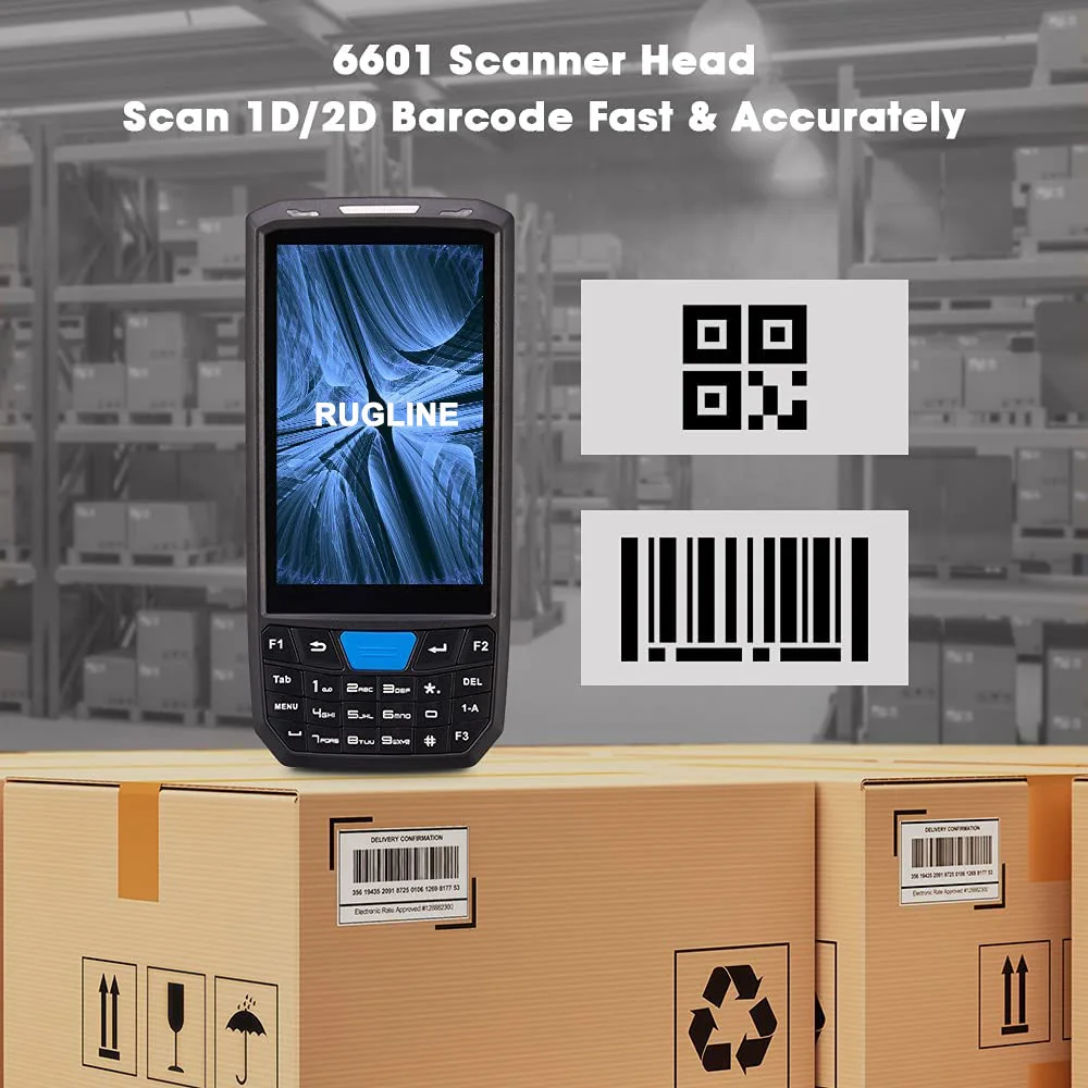 Imagem -02 - Rugline Pda Android Terminal Portátil Honeywell Scanner de Código de Barras 1d 2d qr Dispositivo Terminal Coletor de Dados Portátil com 4g Nfc