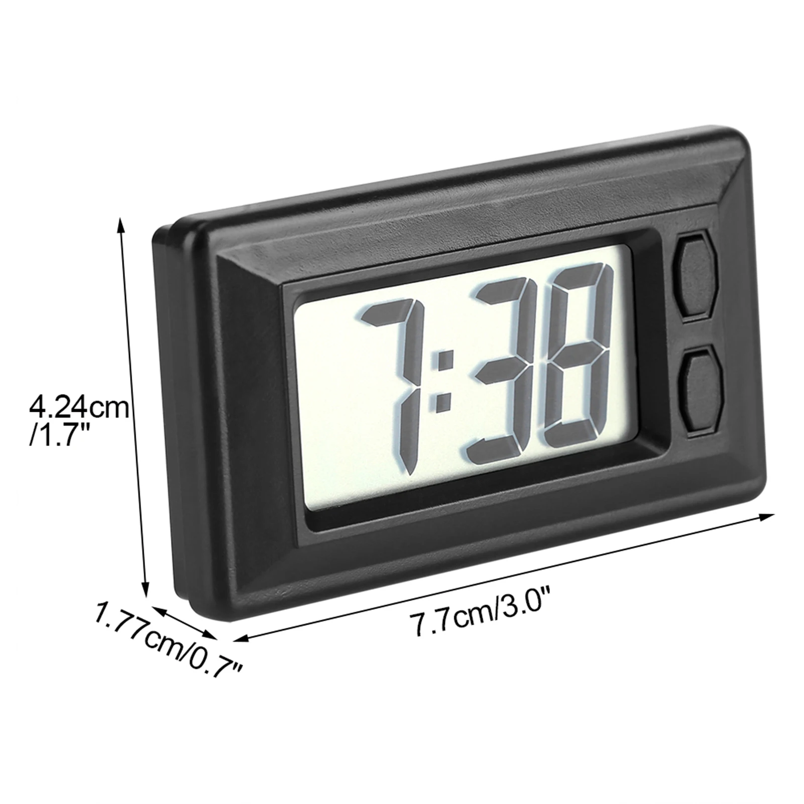 LCD Digital Table Car Dashboard Desk Electronic Clock Date Time Calendar Display