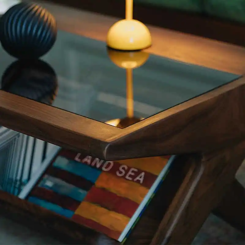 North American black walnut home modern simple solid wood tea table