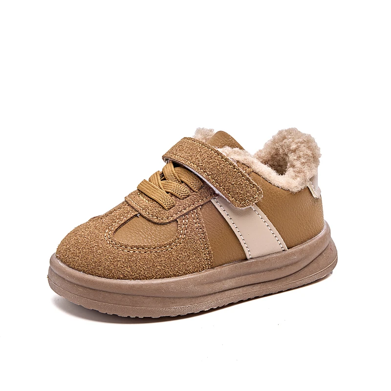 2025 Winter New Fashion Trend Casual Sports Shoes for Childrens Anti Slip Warm Boys' Shallow Mouth Versatile Snow Sneakers view 5