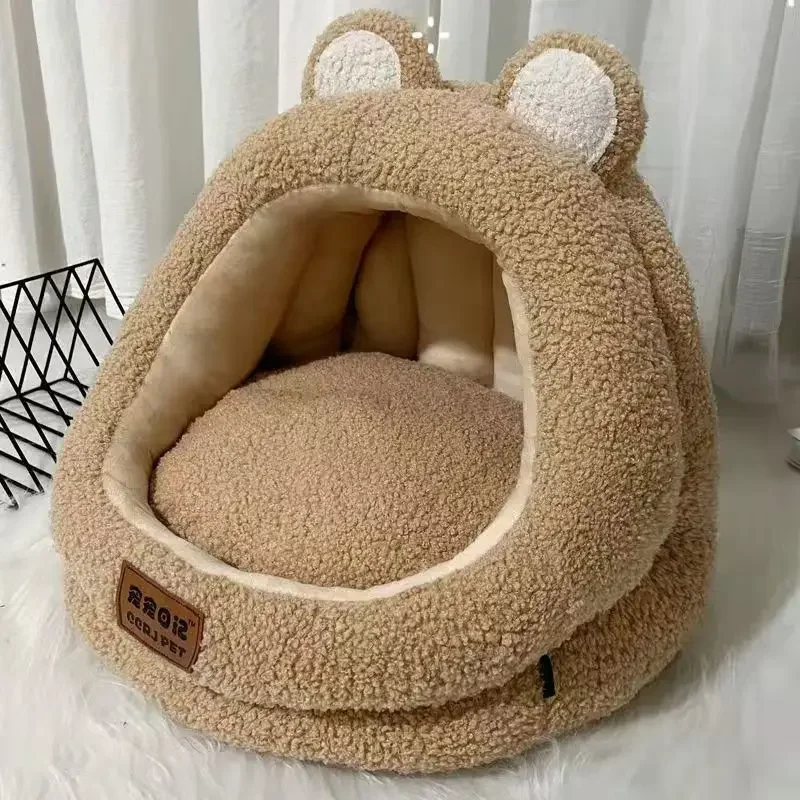 Super Soft Cat Nest All-season Universal Semi-enclosed Cat Bed Winter Warm Dog Kennel Comfortable and Breathable Pet Nest