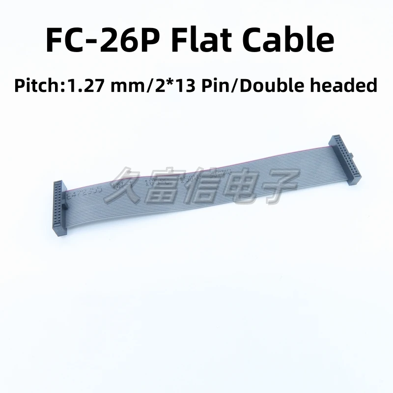 

1pcs FC-26P Flat Cable 1.27mm Pitch 2*13Pin IDC Cable 10/20/30/50cm Gray Flat Ribbon Data Connection Cable JTAG Download Cable