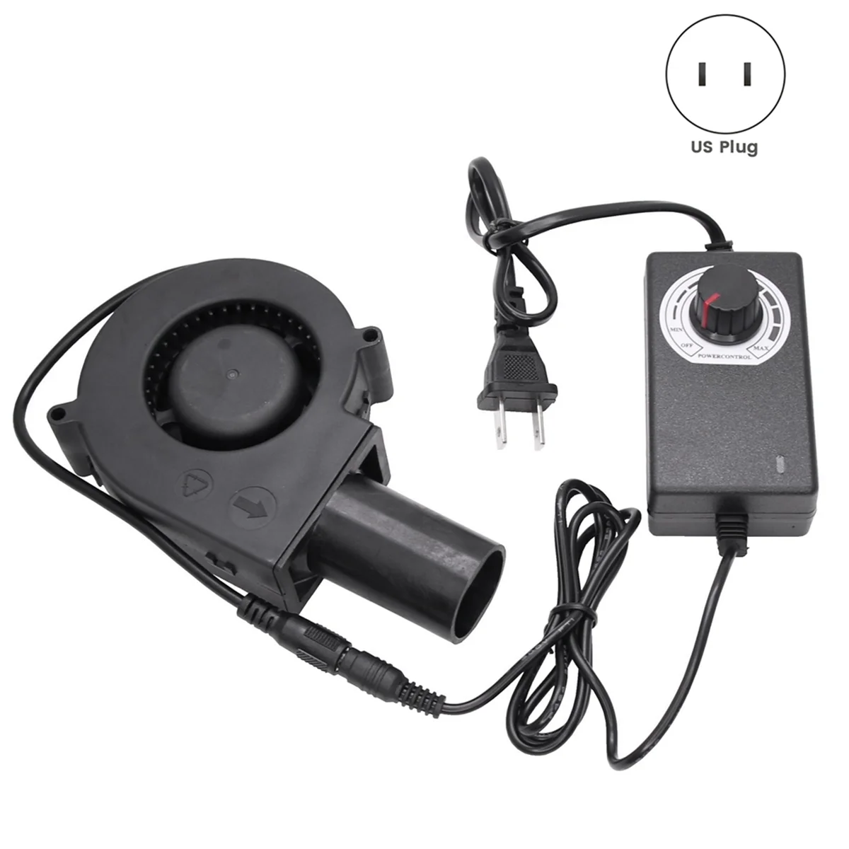 

T36C 9733 Вентилятор Маленькая плита Инструмент 12 В 5500 об/мин Регулируемая скорость для приготовления пищи Кемпинг Вентиляторы для барбекю Уголь Вилка стандарта США