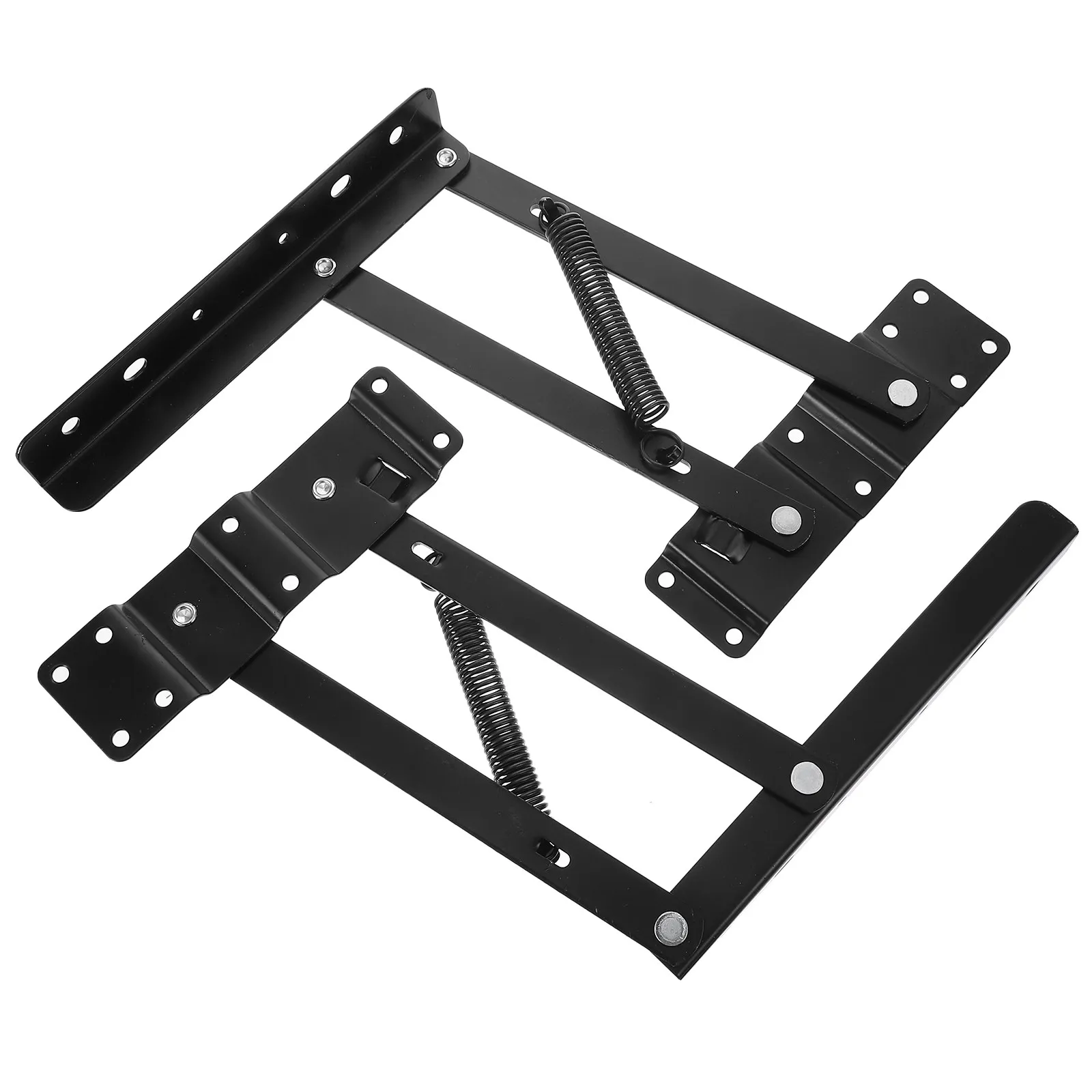 1Pair Coffee Table Lifting Frames Folding Spring Hinges Heavy Duty Furniture Lifting Rack Hydraulic Lift Tops for Functional