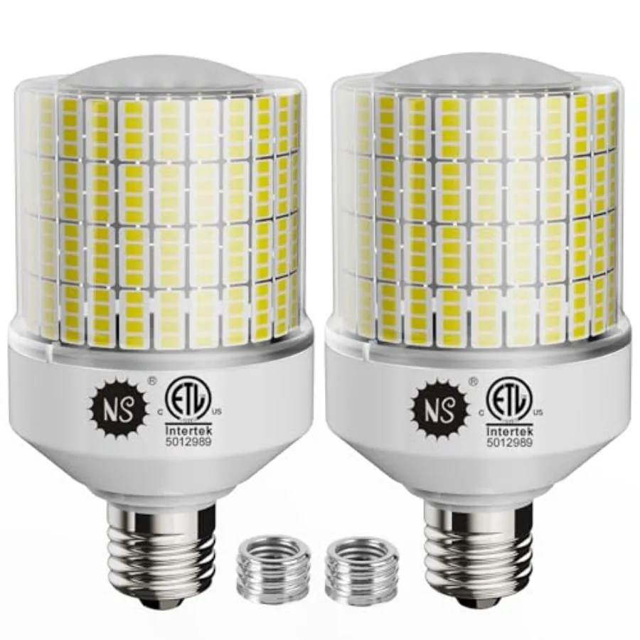 700W Equivalent 10500LM Corn Bulbs 1-Set - 90% Energy Saving, IP65 Waterproof, E26/E39,,Warehouse High Bay Lights, ETL/FCC/ROHS