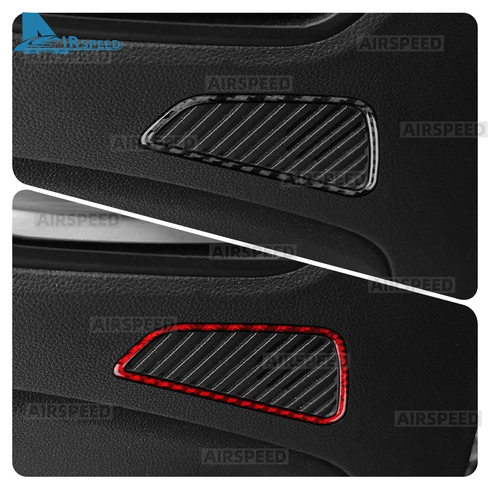

Для Renault Clio 5 MK5 2020 2021 2022 2023 2024 2025 рамка динамика задней двери автомобиля 2 шт. наклейка из настоящего углеродного волокна LHD RHD отделка