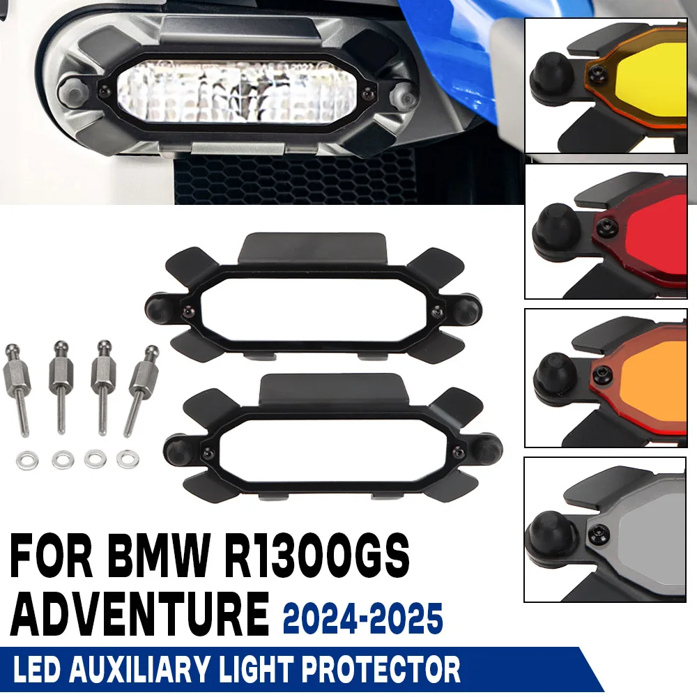 

Motorcycle Accessories LED Auxiliary Light Cover Fog Lamp Protection Guard For BMW R1300GSA R1300 GS ADV r1300gs adv 2024 2025