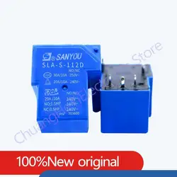 SANYOU relay SLA-S-105D 112D 124D 6PIN A set of transformations 20A250VAC replace SLA-12VDC-SL-V 5V 12V 24V Relay