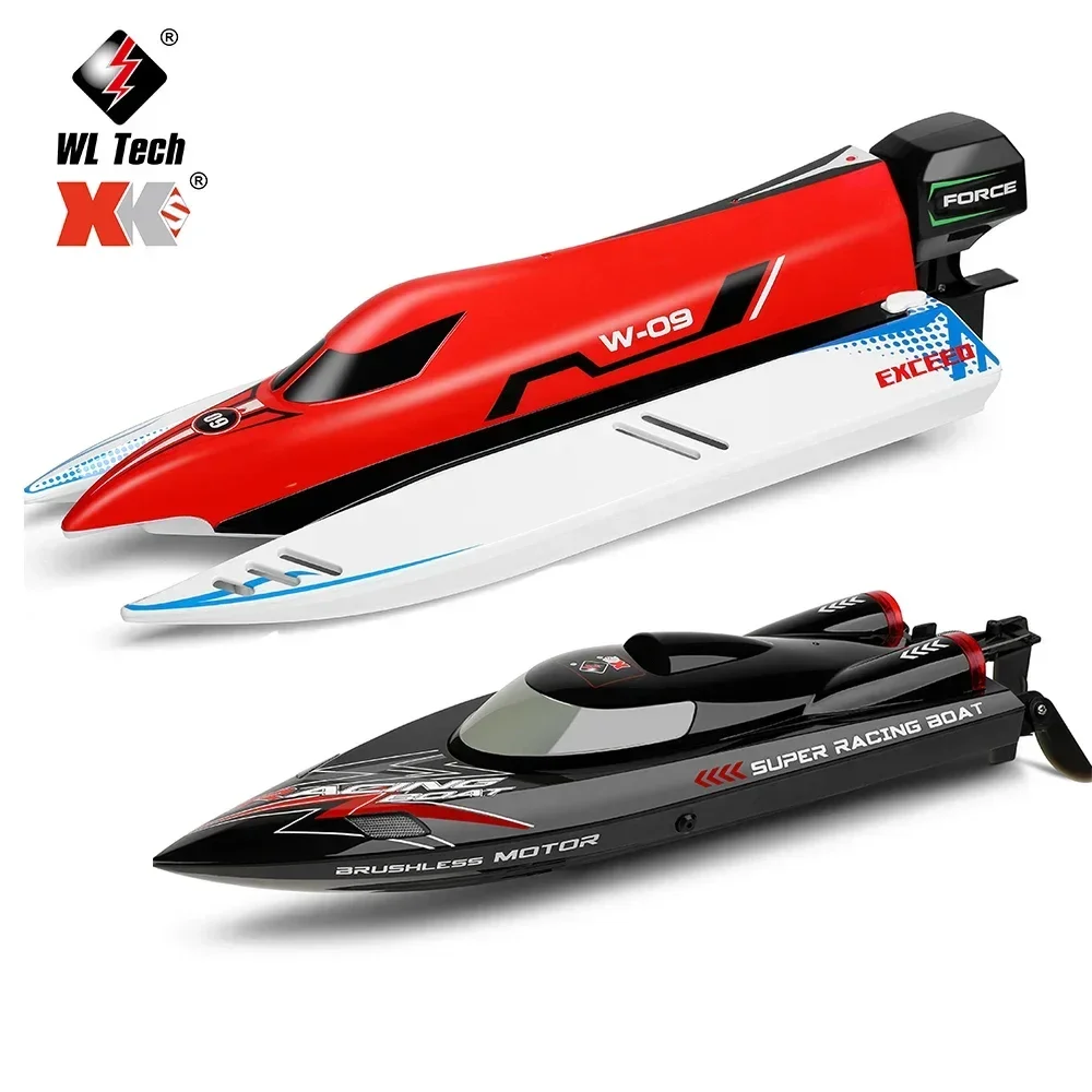 WLtoys WL916 RC Boat 2.4Ghz 55 KM/H Brushless modello di barca da corsa ad alta velocità motoscafo telecomandato per bambini giocattoli RC