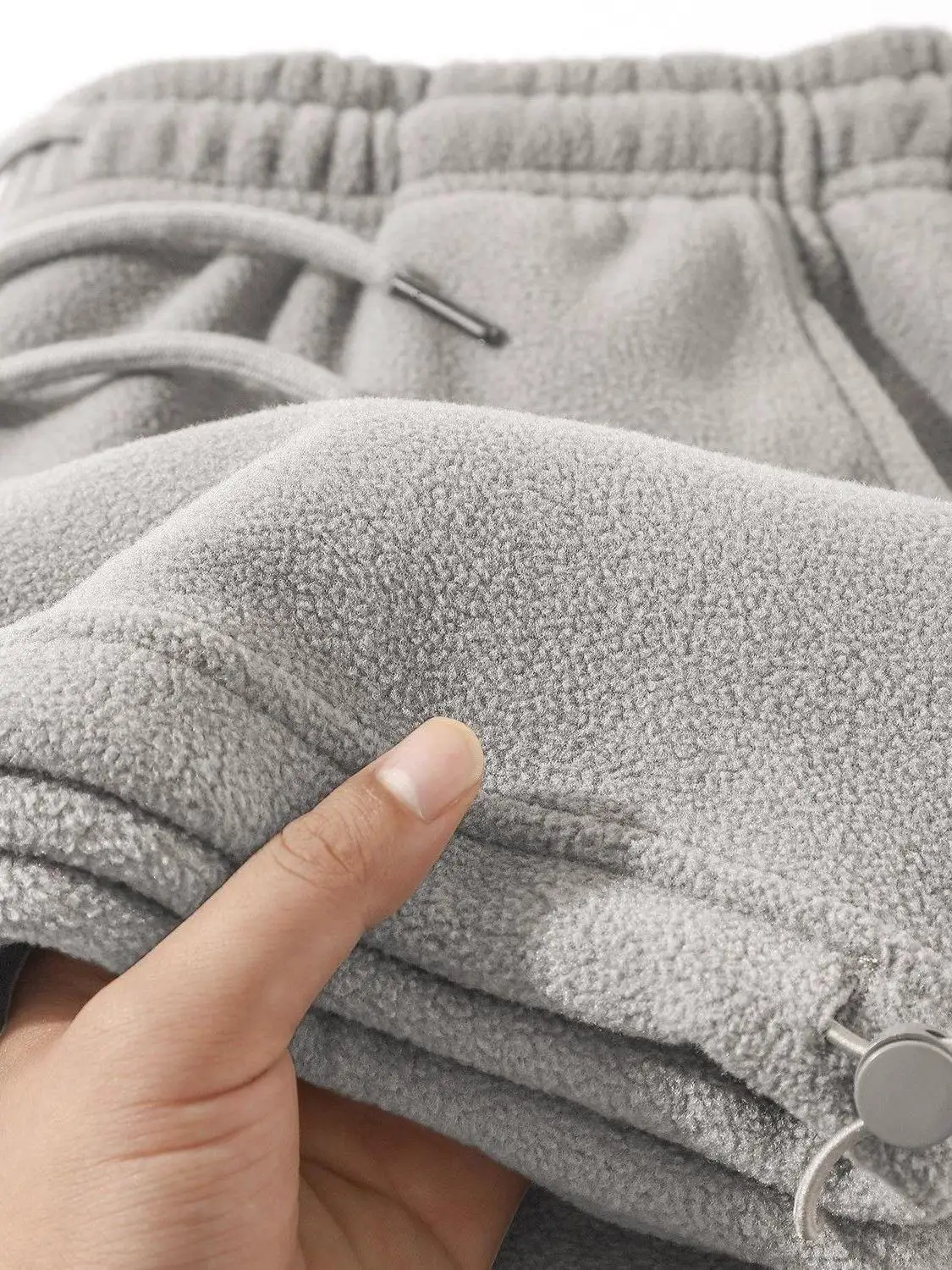 

American Sle Fce Pants Men's Autumn Winter Sports Drape Loose Straight Thiened Sweatpants Casual Long Trousers ex