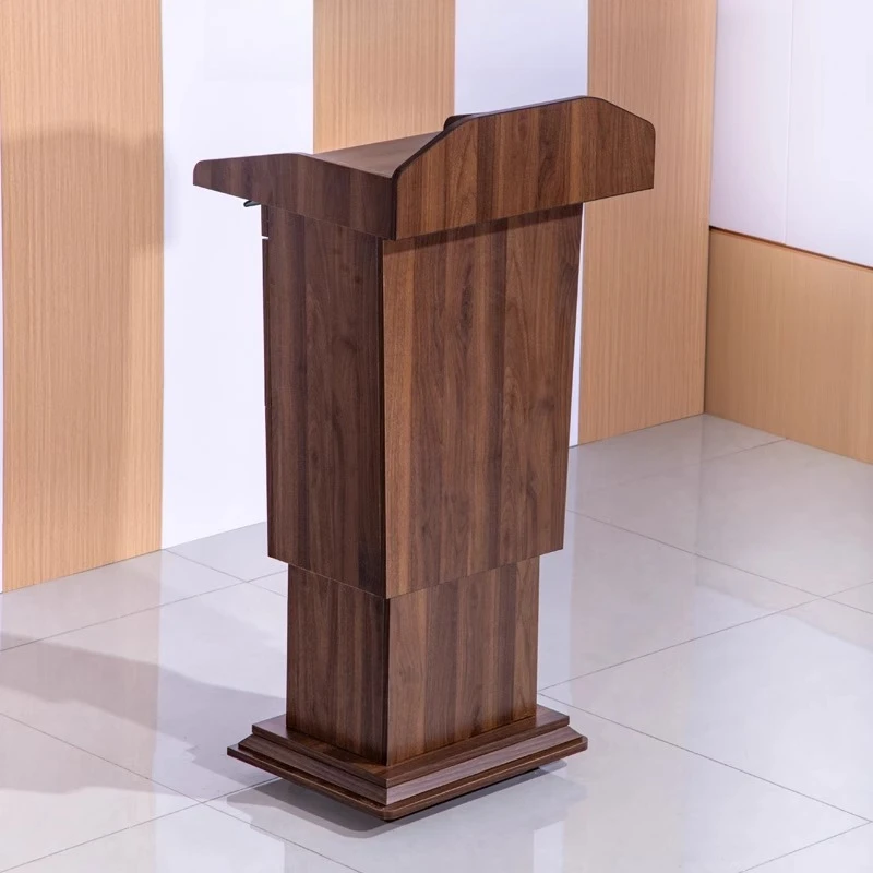 Conference room, mobile lifting lecture table with wheels, speech table, wedding host desk, welcome shopping guide reception des