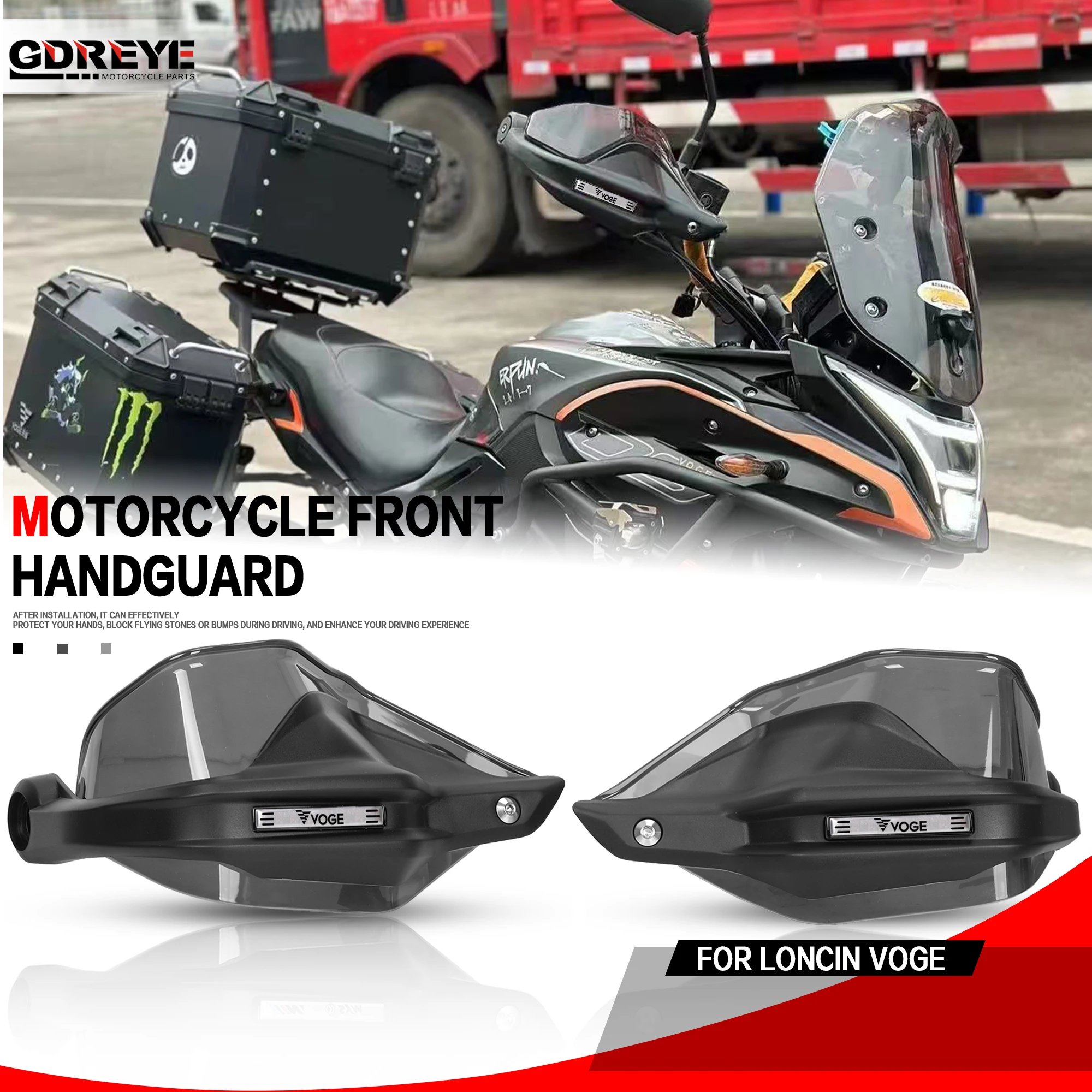 For Loncin Voge 500R 500DS LX500 500 LX500-A Voge 650DS 300DS Motorcycle Handguards  Windshield Protective Cover Lever Protector