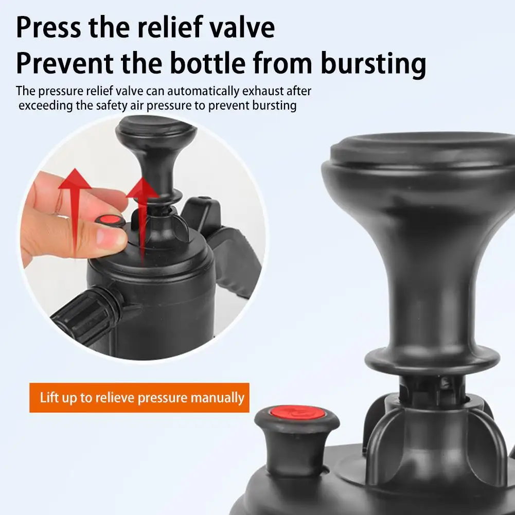 2L رغوة البخاخ غسيل السيارات يده رغوة البخاخ بخاخ هوائي زجاجة ماء بلاستيكية معقمة أداة تنظيف السيارة #6