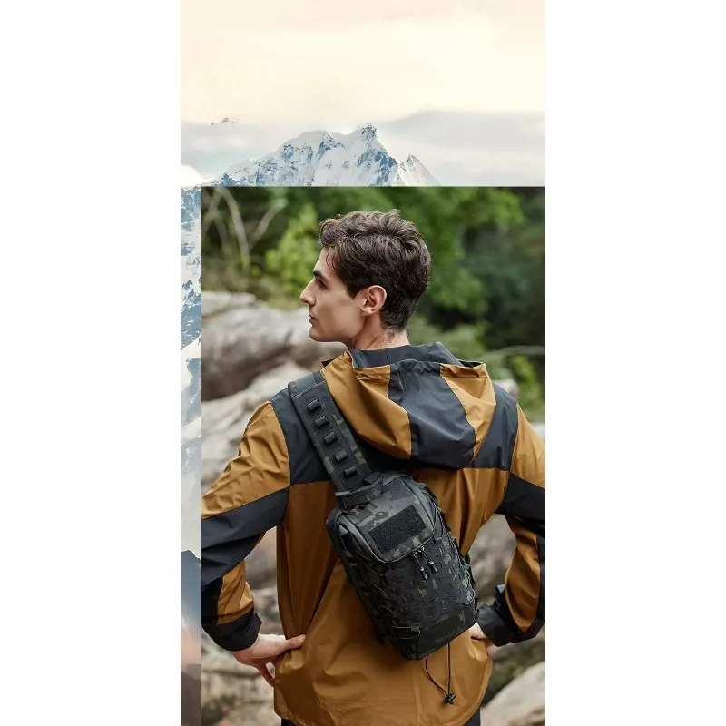 Men's Tactical Chest Crossbody Bag - usage example